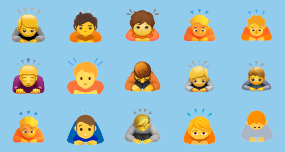 Ð person bowing emoji