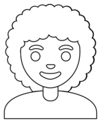 Woman emoji coloring page free printable coloring pages