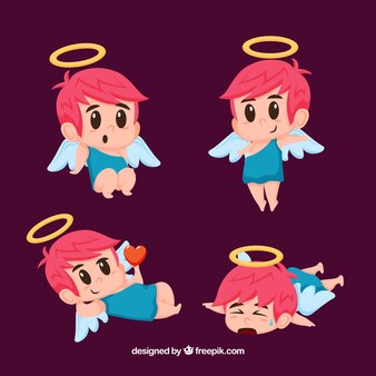 Page angel kneeling praying vectors illustrations for free download