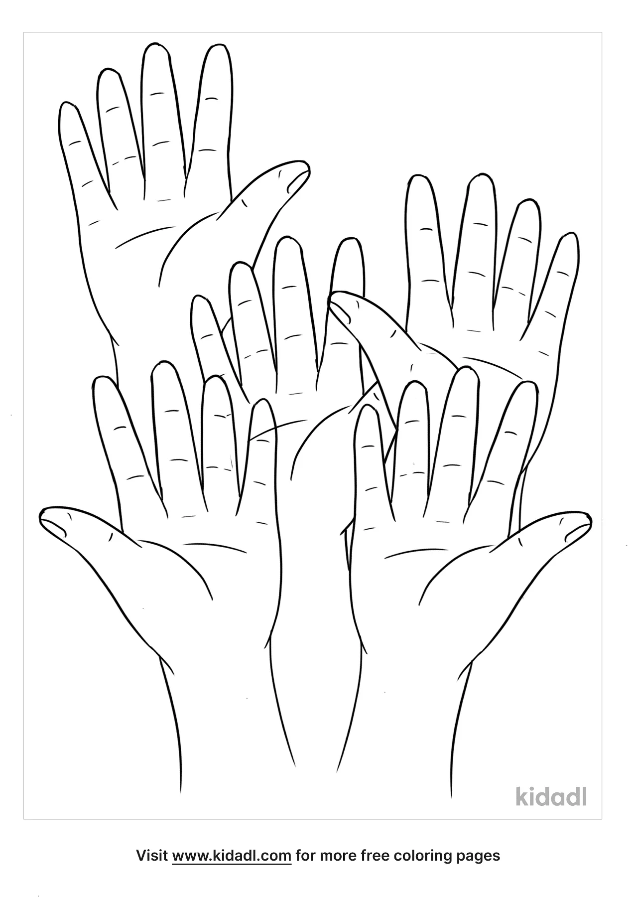 Free people raising hands coloring page coloring page printables
