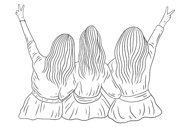 Page friends coloring book images
