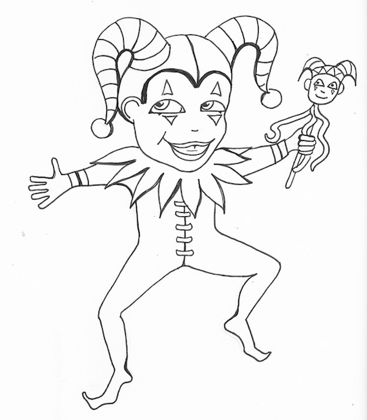 A dancing fool and a girl with a pet fuzzball free digital stamps â arts