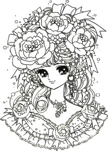 Rose coloring pages for adults kids