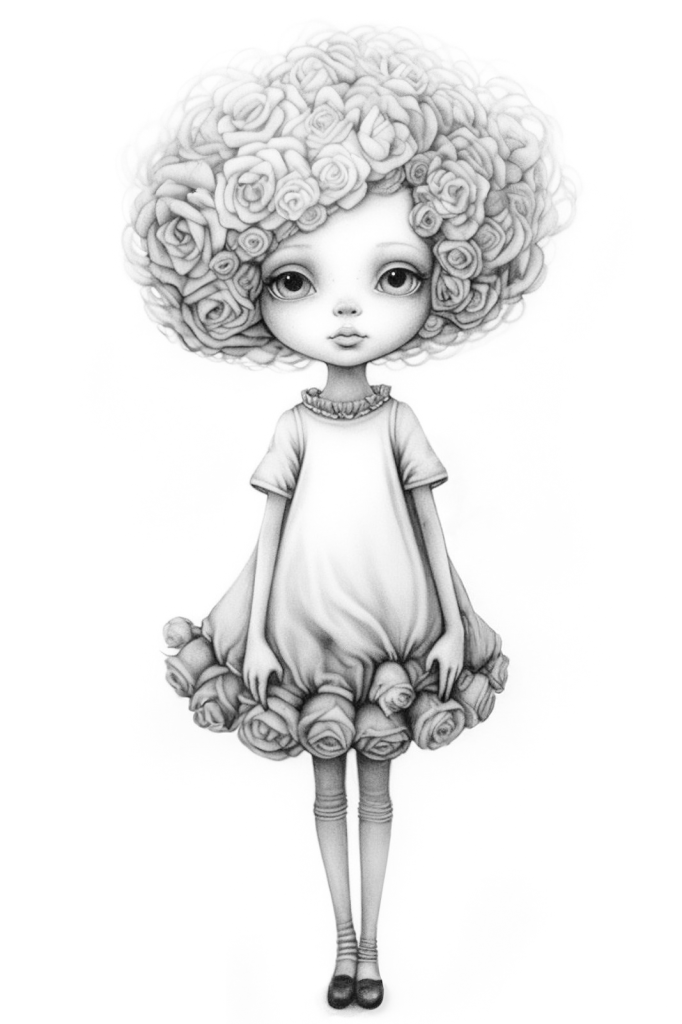 Drawing of flowers coloring page for adults ðñðððððº