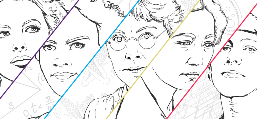 Color outside the lines women in stem coloring book department of