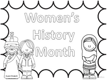 Famous womens history month coloring pages and informational text