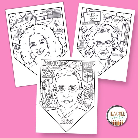 Activities for womens history month womens history coloring sheets womens history bulletin board womens history alphabet poster