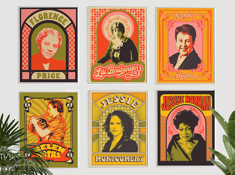 Womens history month posters free coloring book