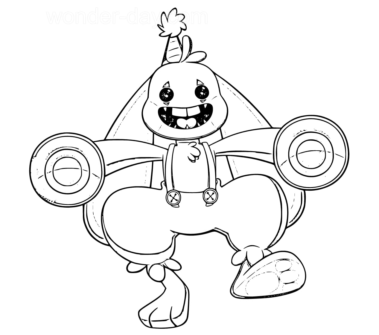 Bunzo bunny coloring pages wonder day â coloring pages for children and adults