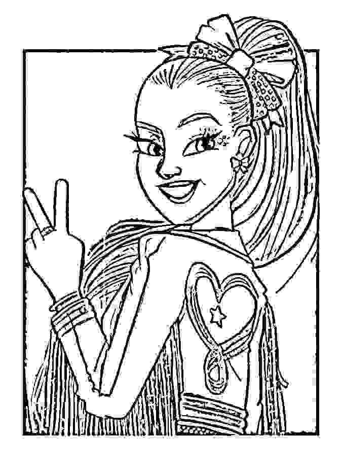 Jojo siwa coloring pages printable for free download