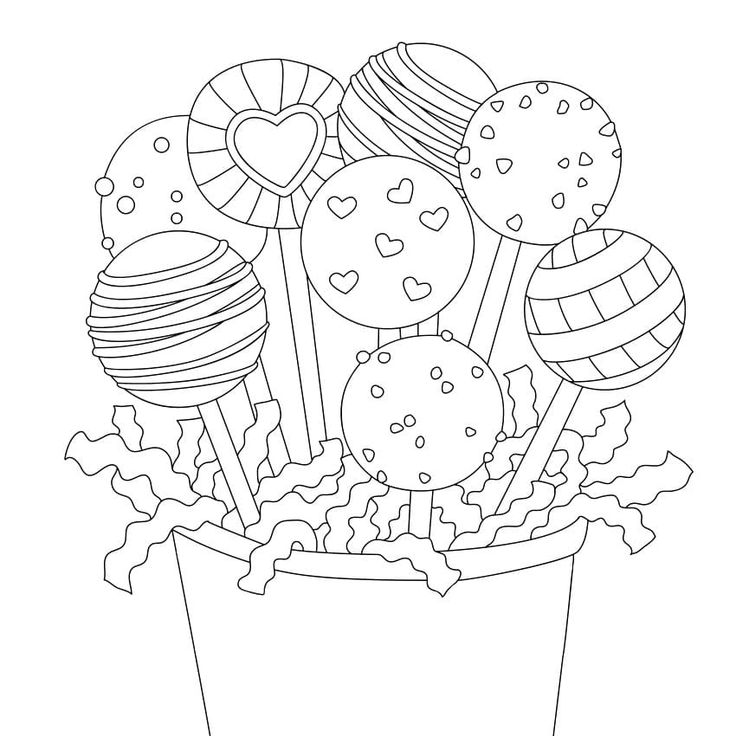 Sweets loring pages