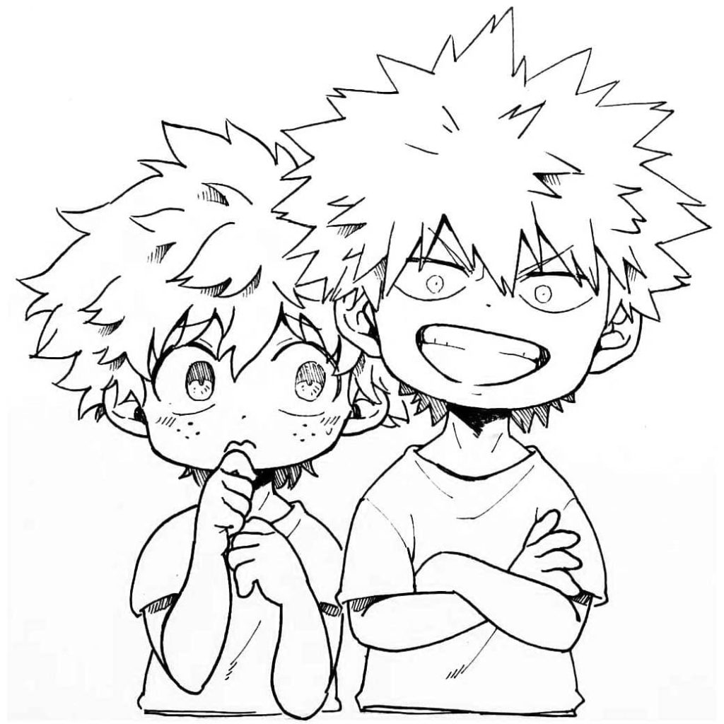 Gambar deku coloring pages