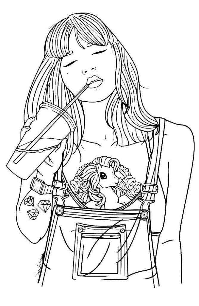 Fashion coloring pages