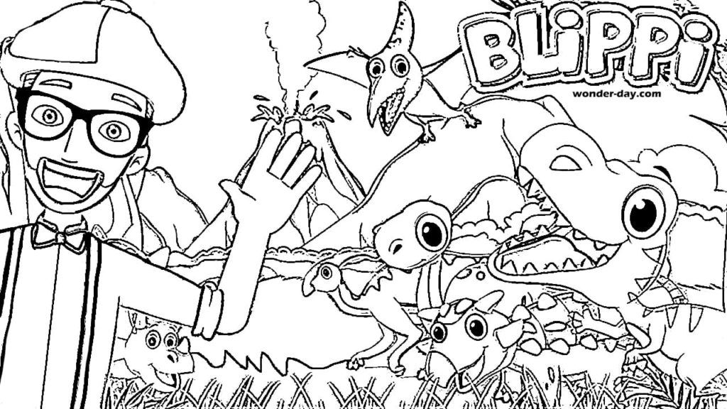 Free printable blippi loring pages for kids wonder day â loring pages for children and adults loring pages printables free kids loring pages for kids