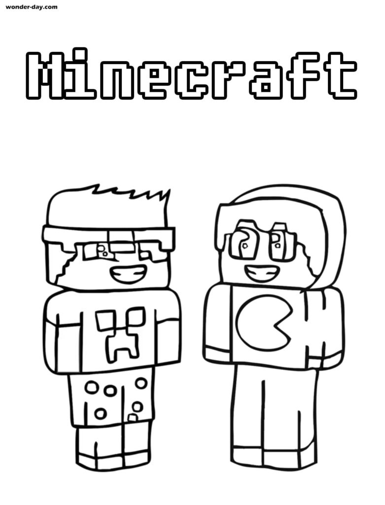 Minecraft coloring pages print or download wonder day â coloring pages for children and adults