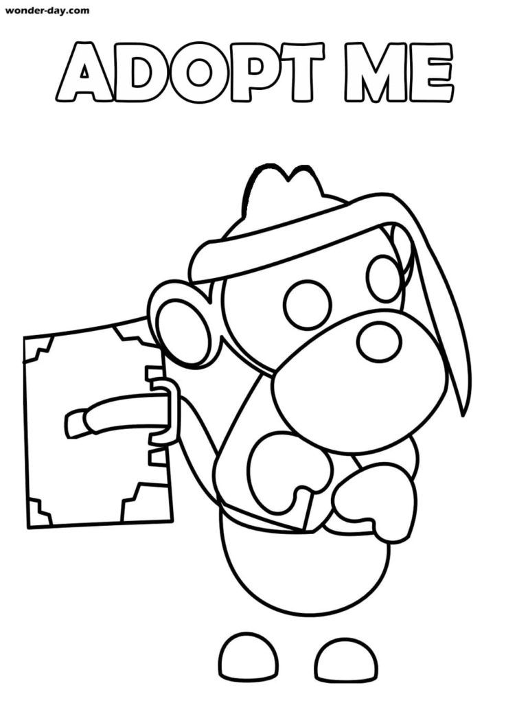 Adopt me coloring pages wonder
