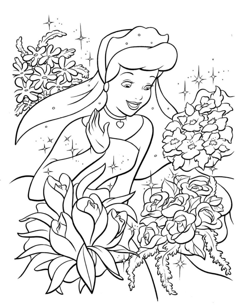 Cinderella coloring pages print for kids wonder day â coloring pages for children and adults