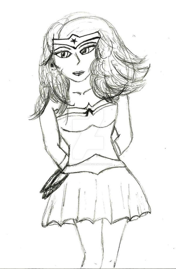 Wonder woman coloring page by belldandyamz on