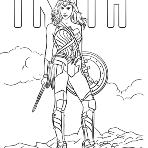 Wonder woman coloring pages printable for free download