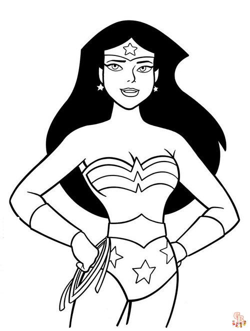 Wonder woman coloring pages