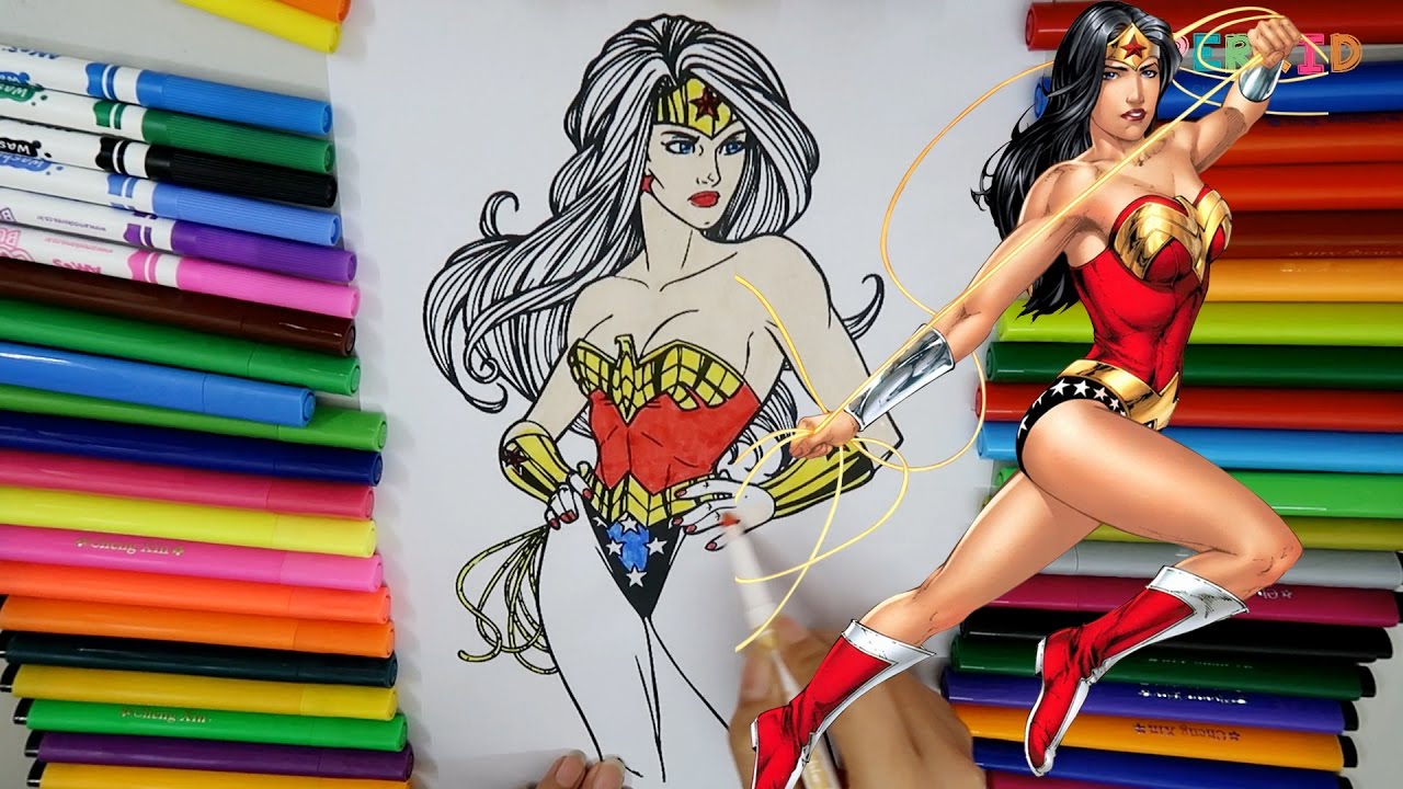 Wonder woman coloring page