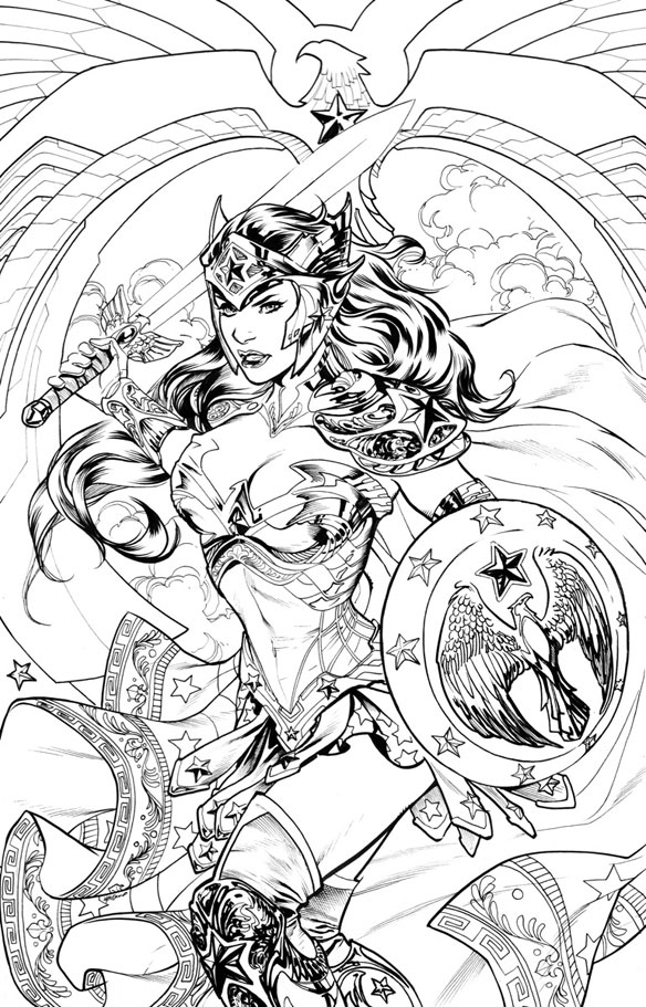 Wonder woman coloring book