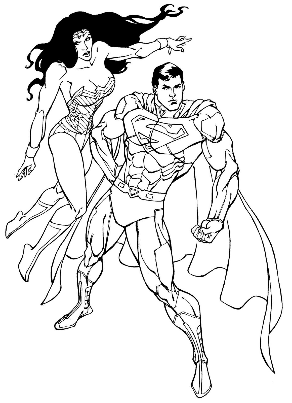 Coloring pages superheros superman coloring pages
