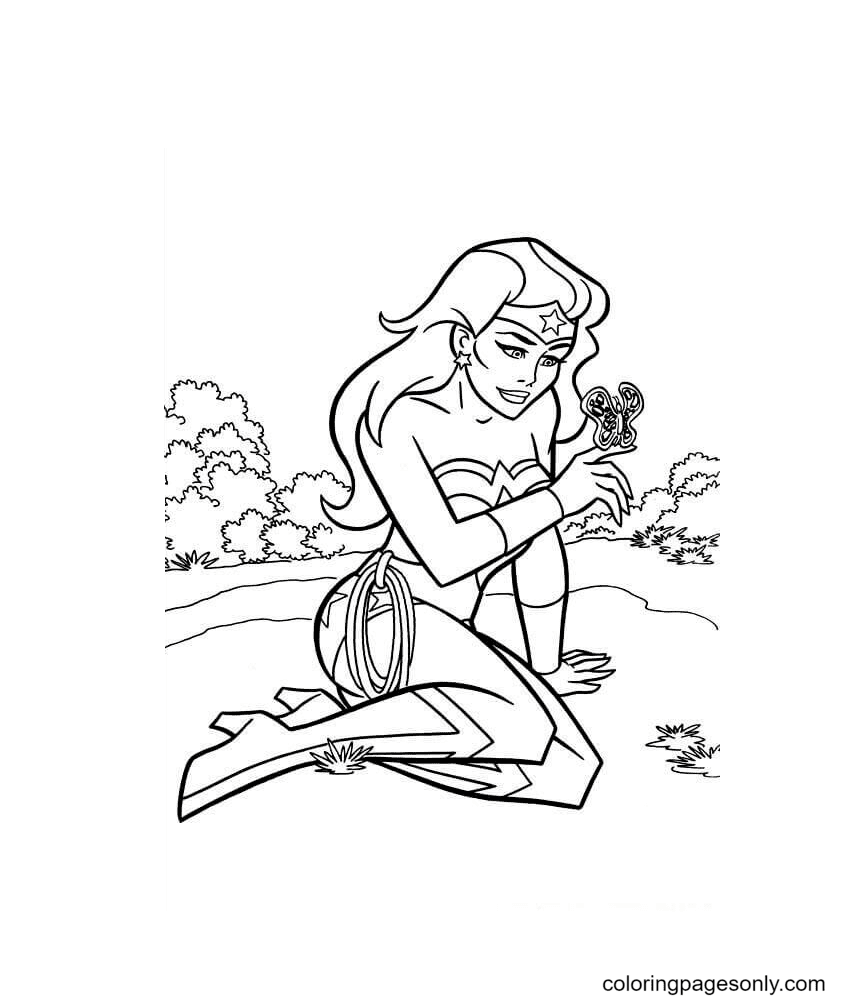 Wonder woman coloring pages printable for free download