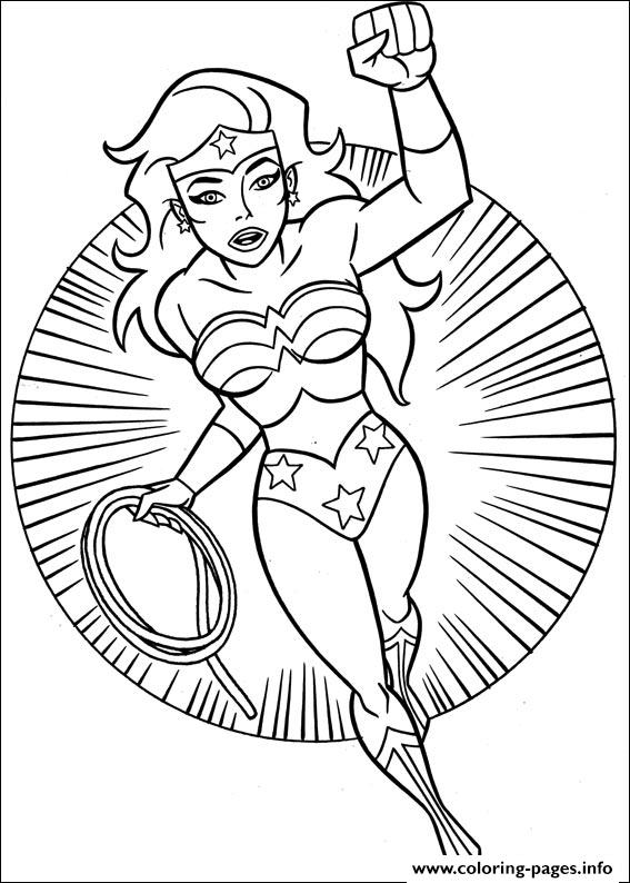 Wonder woman coloring page printable