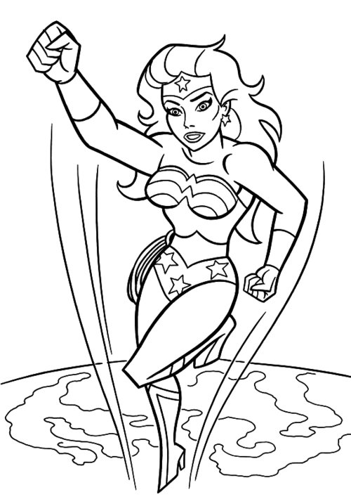 Wonder woman coloring pages