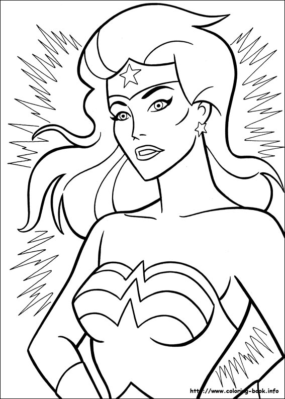 Wonder woman coloring picture