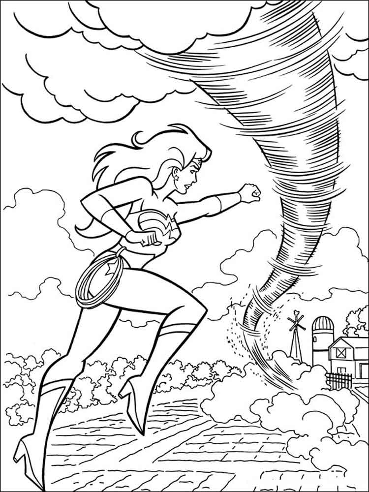 Wonder woman coloring pages