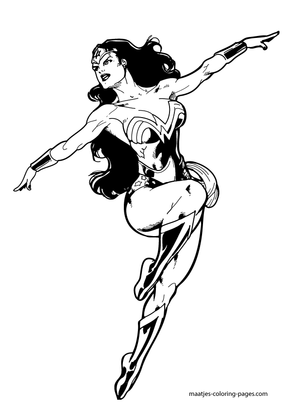 Wonder woman coloring pages