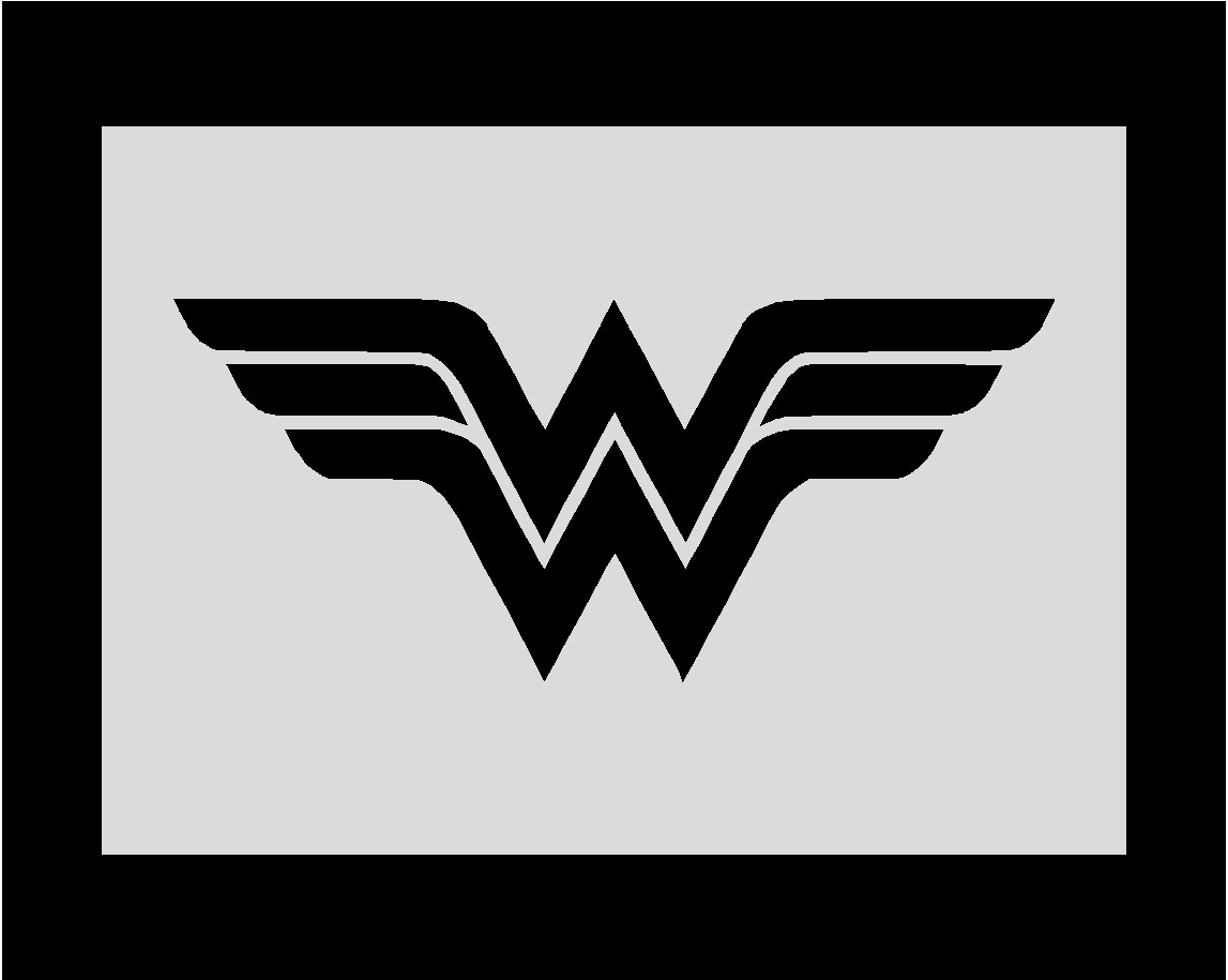 Wonder woman stencil