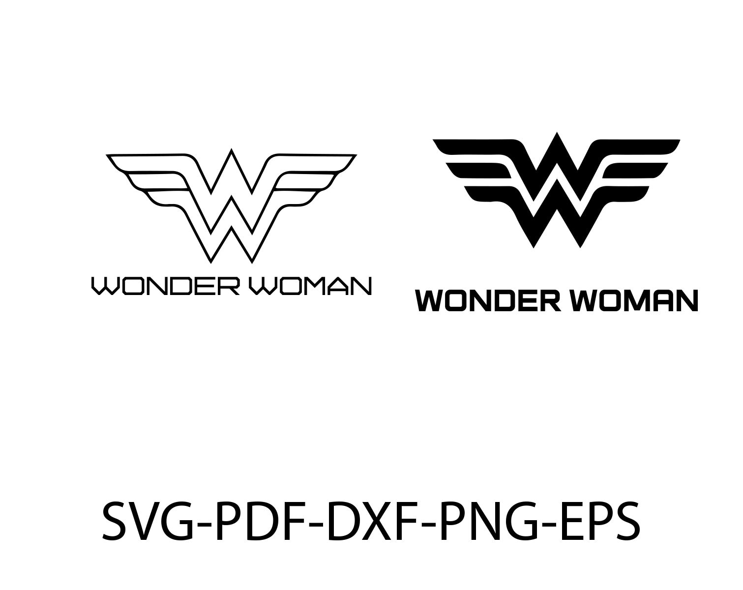 Wonder woman bundle gold and black and white