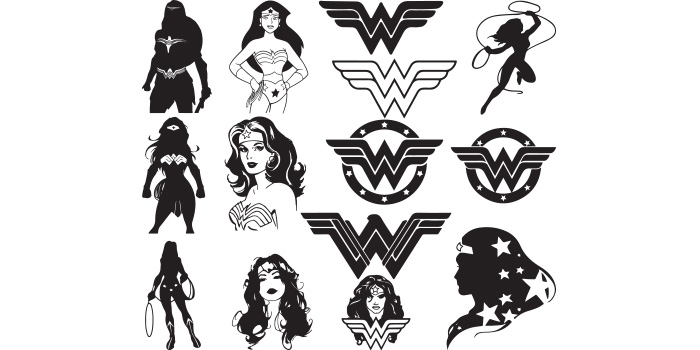 Wonder woman svg vector design