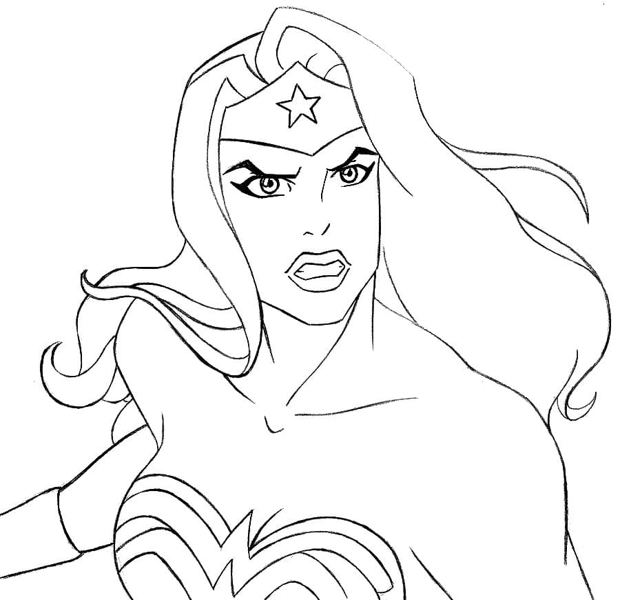 Wonder woman coloring pages print superhero for free