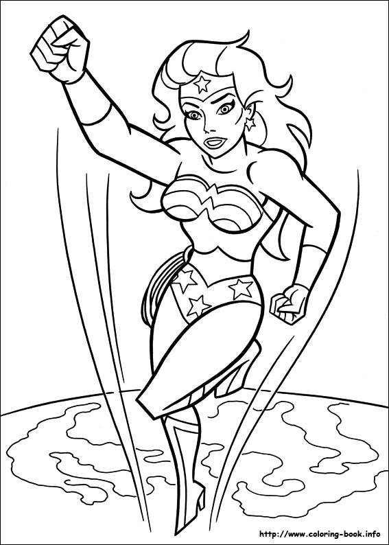 Wonder woman coloring picture