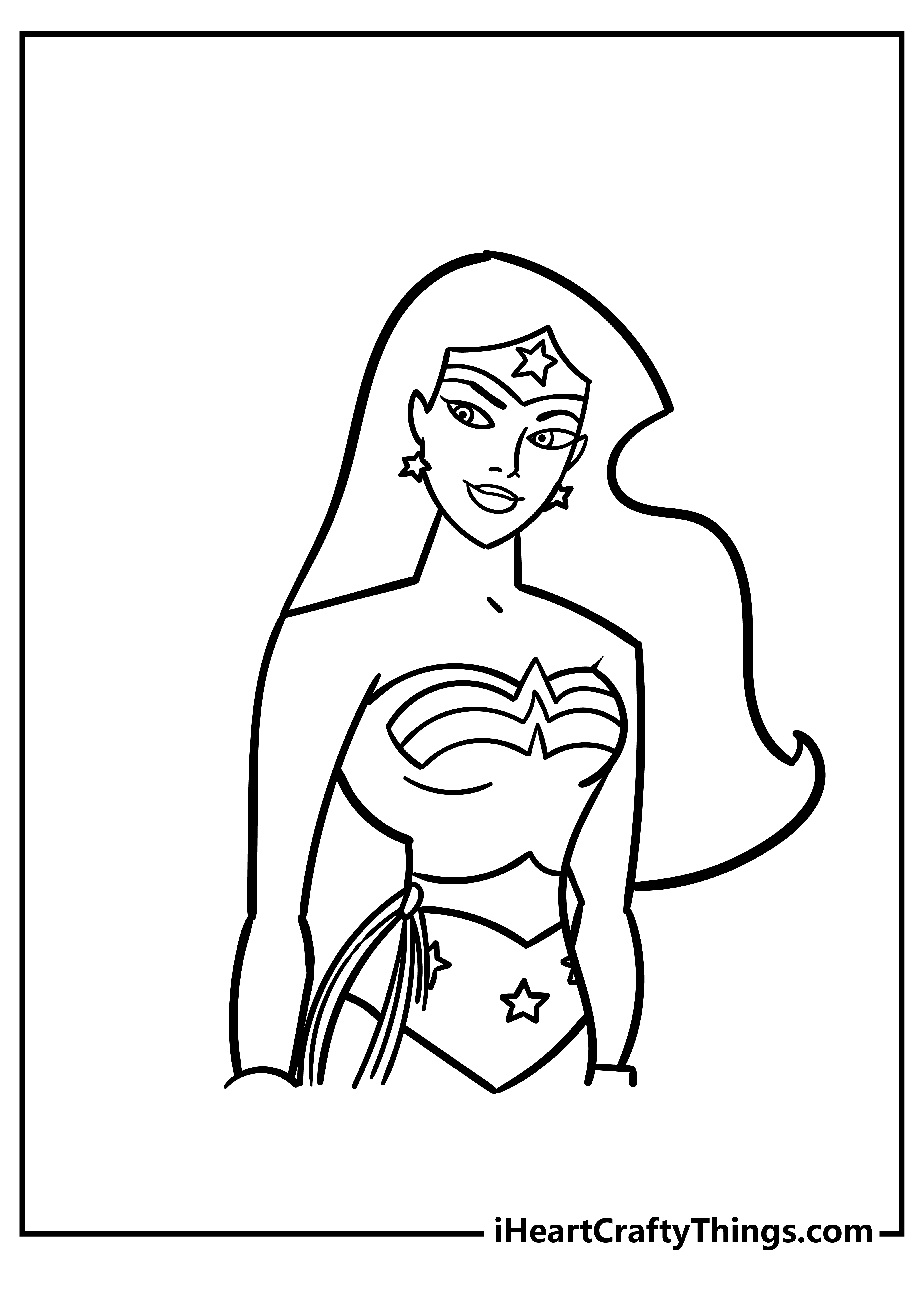 Wonder woman coloring pages free printables