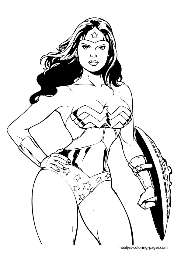 Wonder woman coloring pages