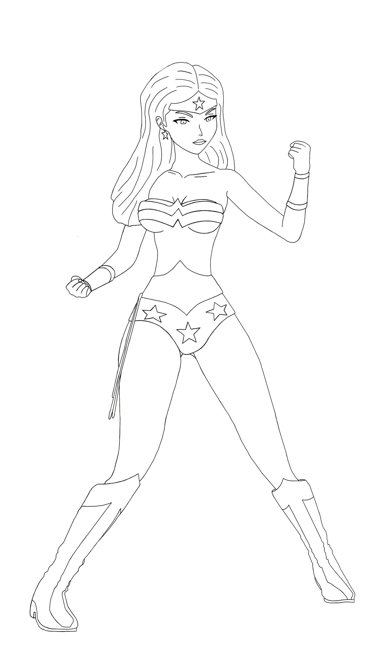 Wonder woman outline variation by minyboy on