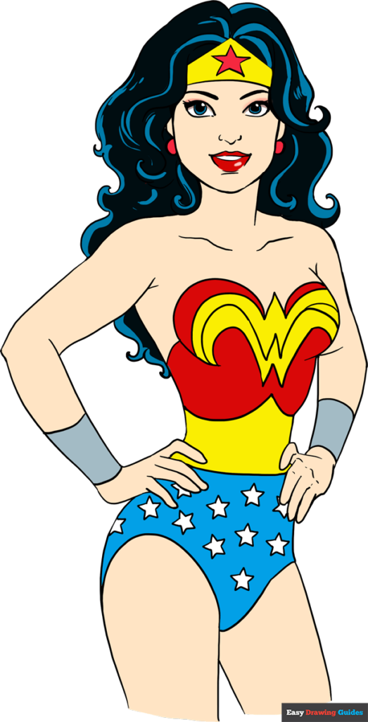 How to draw wonder woman