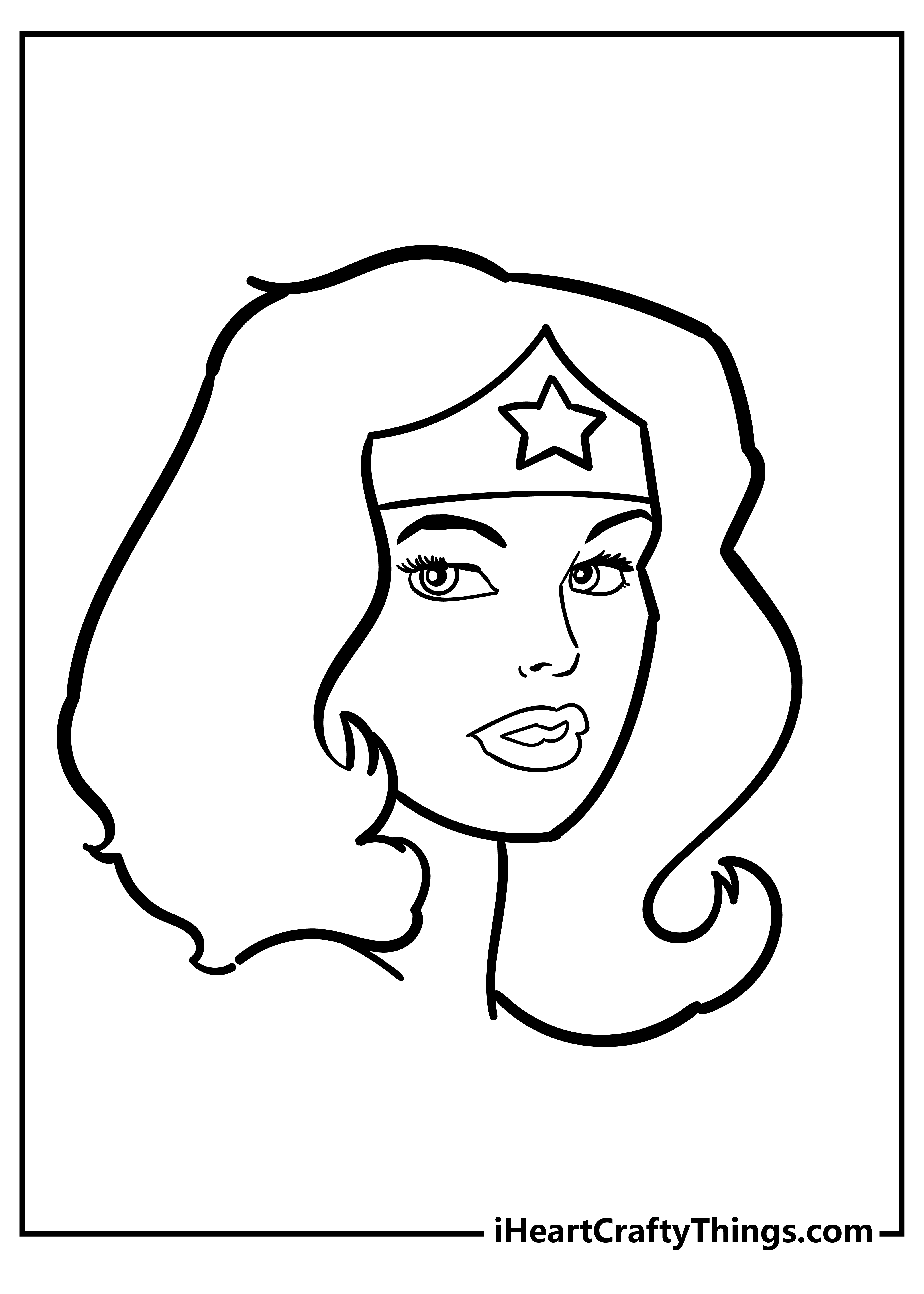Wonder woman coloring pages free printables