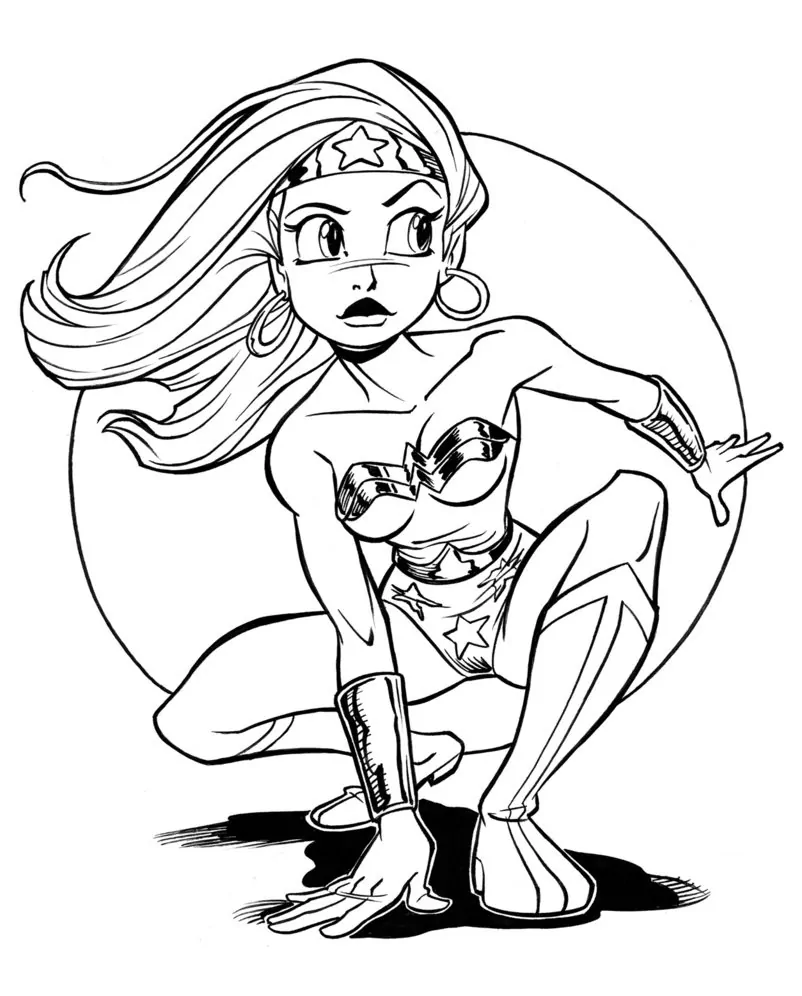 Wonder woman malvorlagen