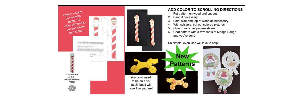 Add color to scrolling patterns