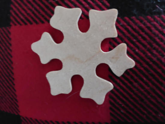 Barclay wood toys and blocks inc snowflake wood cutout