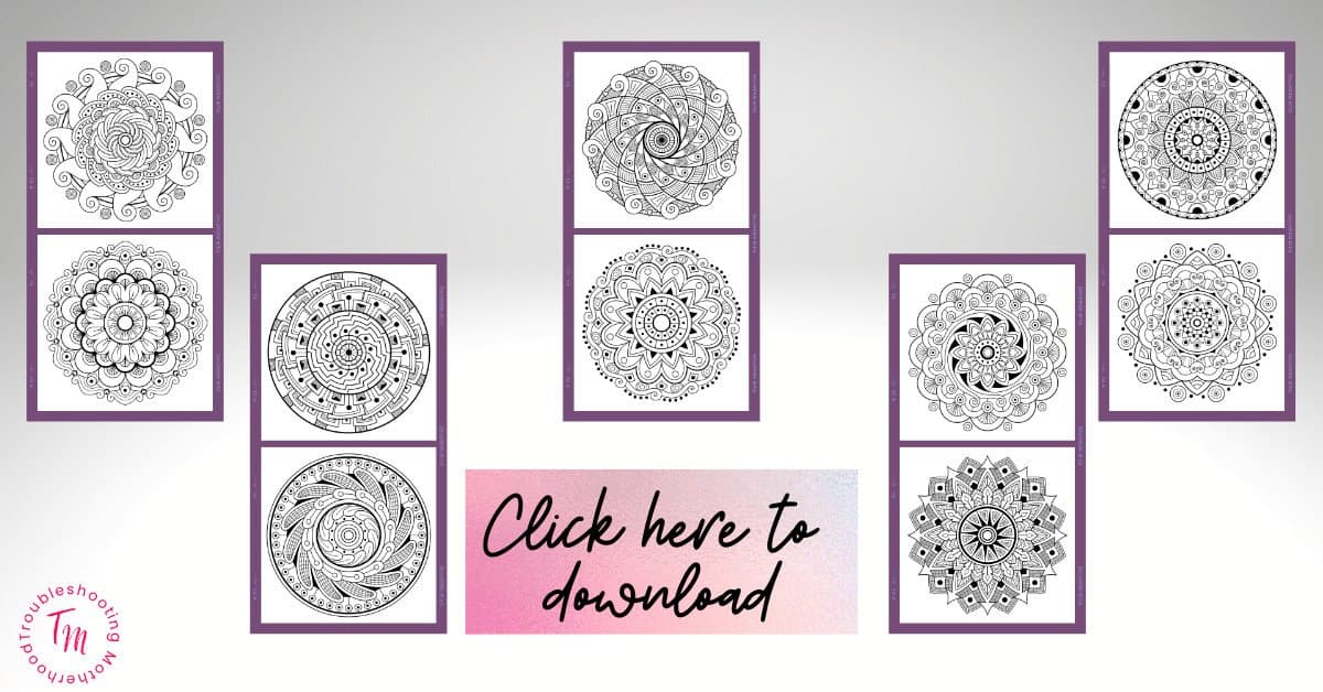 Relaxing mandala coloring pages free printable