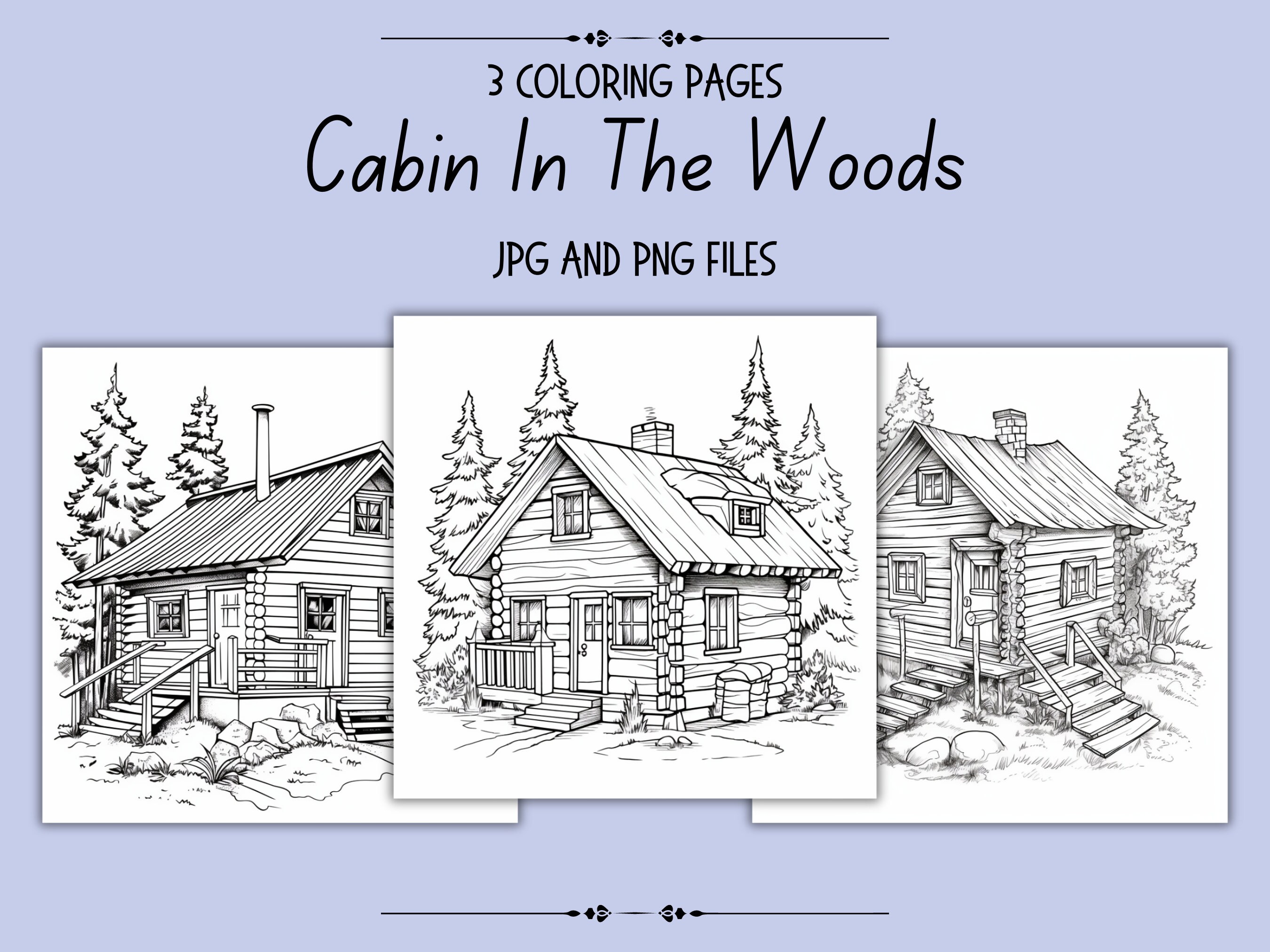 Woods coloring page