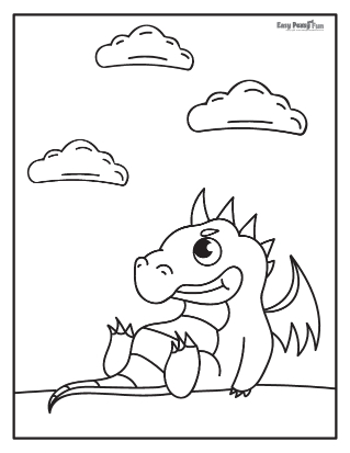 Dragon coloring pages