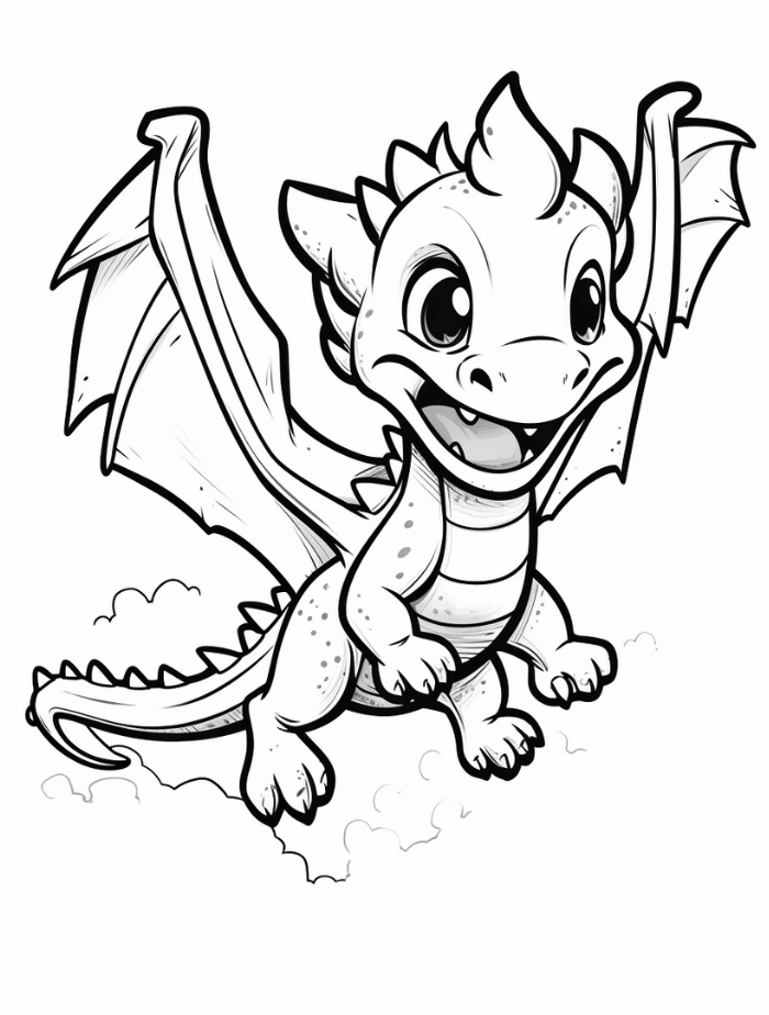 Dragon coloring pages hue therapy